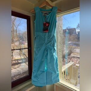 Spyder Bitsy Spyder Girls Size 7 Sparkle Insulated Pant Snow Ski Bib NWT